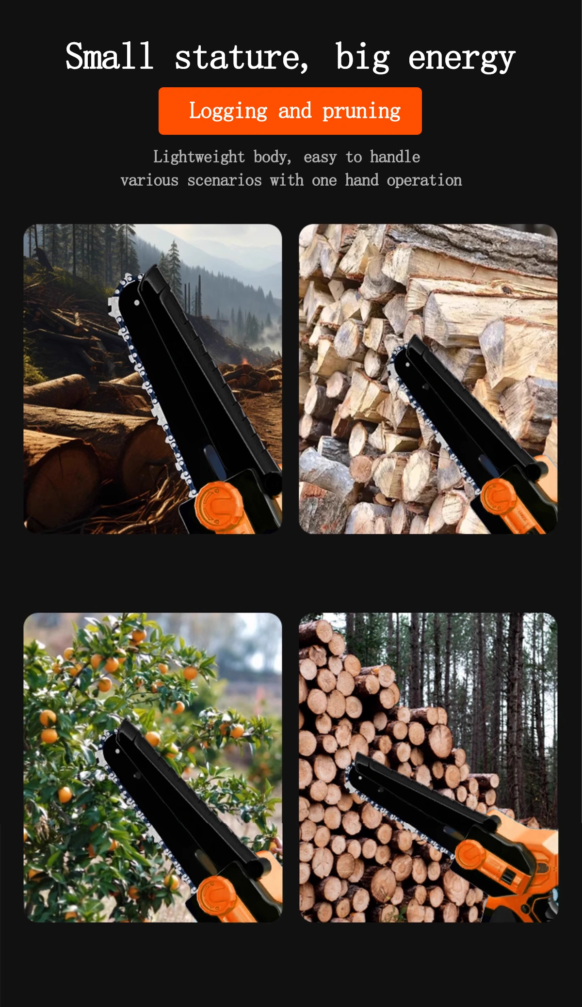 Mini Chain Saw Cordless