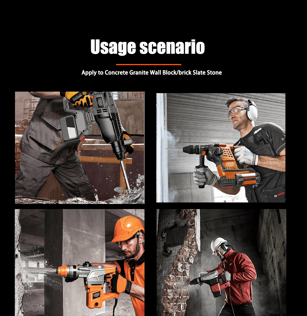 Long hexagonal hook chisel