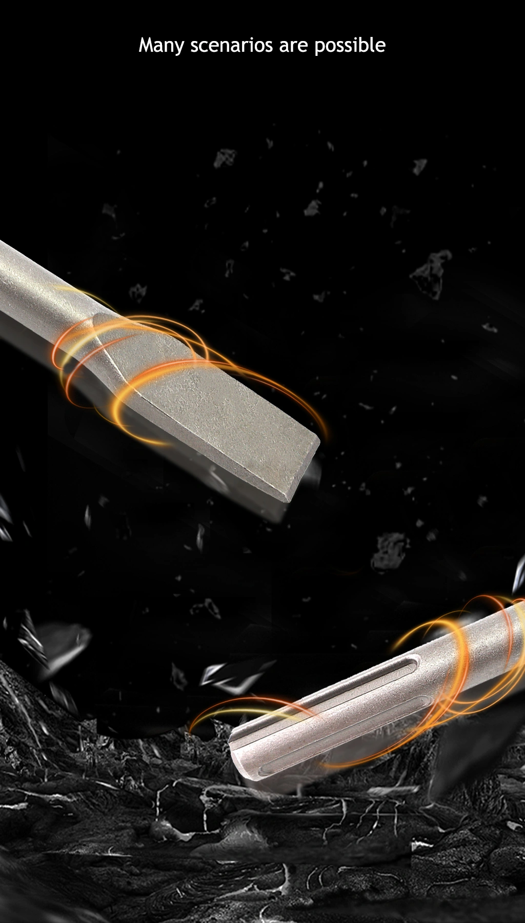 MAX five-pit flat chisel