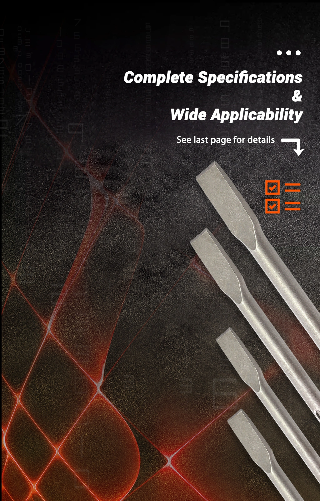 MAX five-pit flat chisel