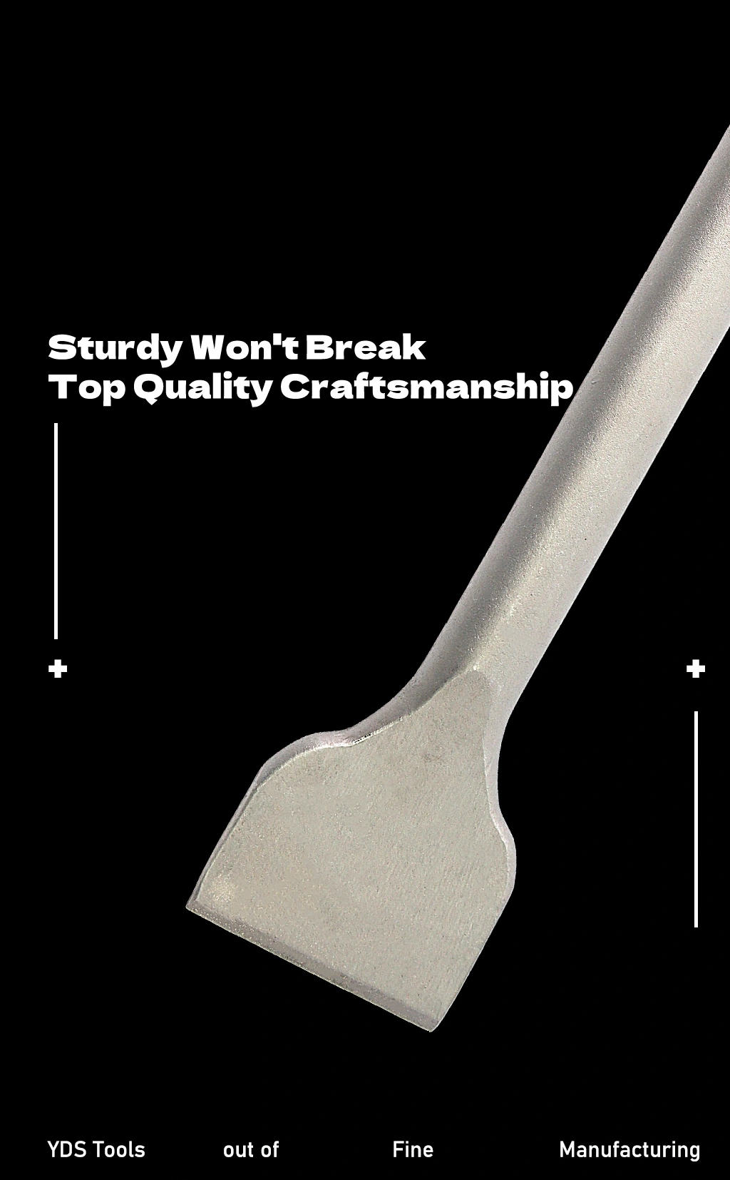 MAX five-pit flat chisel widened
