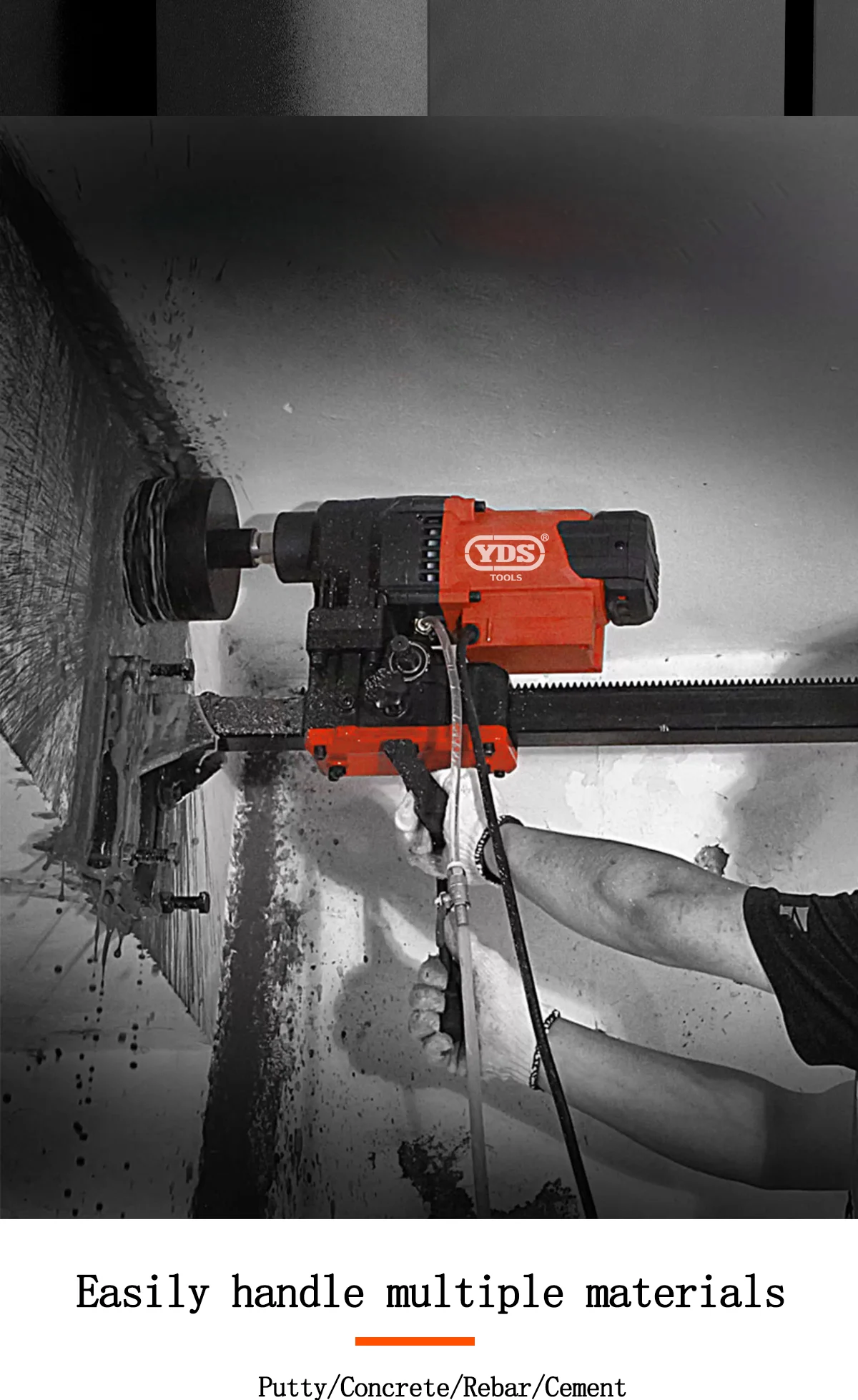 Vertical engineering water drill 230mm